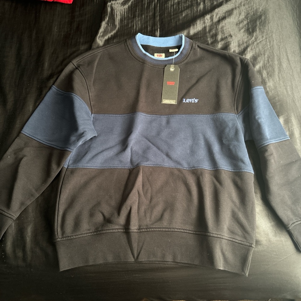 Levis blue stripe crewneck